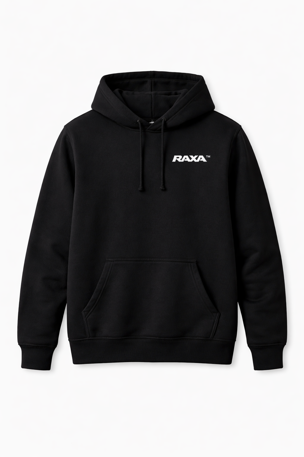 RAXA Simple Black Hoodie