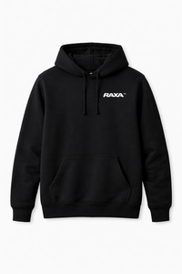 RAXA Simple Black Hoodie